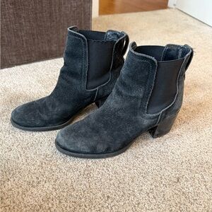 Sam Edelman Black Suede Ankle Booties